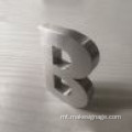 Ittra tal-kanal tal-metall brushed